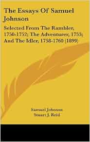 Selected essays from the rambler adventurer and idler 07 picture