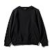 Y·J Back home Boys Cotton Crewneck Sweatshirt Kids Sweater Solid Color