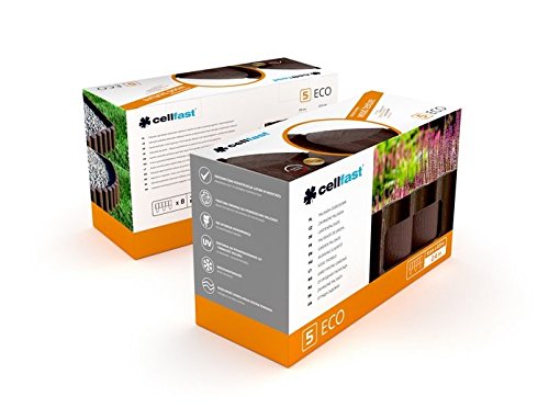 Rasenkante Palisade 2,3m braun, 8 Elemente 17 cm Höhe Beetbegrenzung Beetumrandung Beeteinfassung – Bild 3