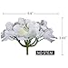 Luyue Silk Hydrangea Heads Artificial Decoration Flowers Garden Floral Decor,Pack of 10 (White)