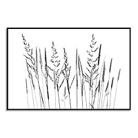 Framed Canvas Wall Art Wheat Canvas Prints Home Artwork Decoration for Living Room,Bedroom - 16x24 inches