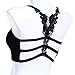 Usstore Sexy Strap Bandage Wrapped Chest Crop Tops Tank Crop Top for Women Teens Underwear Intimates (Black)