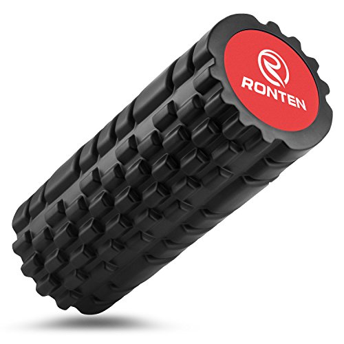 Ronten Foam Roller, 2 in 1 Trigger Point Roller with Free Carry Case for Muscle Relaxation, Deep Tissue Massage,Injury Rehab, Chronic Back Conditions (Red) - Thumbnail 7