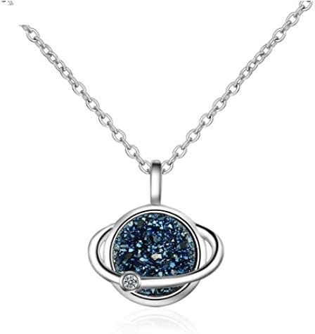 MLMKHKLJ Kyanite Debris Pendant Jewelry Ladies 925 Sterling Silver Clavicle Necklace Gift Jewelry