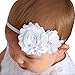 Miugle Baby Girl Baptism Headbands Baby Christening Hair Bows