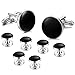 Jstyle Mens Cufflinks and Studs Set Tuxedo Shirts Black Business Wedding