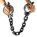 Topbuti Plastic Prison Handcuffs Wrist Shackles Simulated Handcuff Costume Accessory Trick Props for Halloween Costume Party