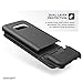 ENCASED Galaxy S8 Plus Belt Clip Case (S8+) Rebel Series, Heavy Duty Impact Armor w/Secure Fit Holster (Samsung S8+ 2017 Release) (Smooth Black)