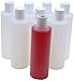 J&S Squeeze Bottles with Disc Flip Caps - 8 oz (8 Pack) – Empty Plastic Containers to Store and Dispense Shampoo Conditioner Soap and More - Portable Reusable Leak Proof and BPA Free