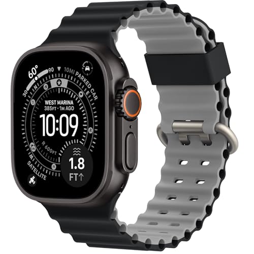 Higgs Ocean Armband Kompatibel Mit Apple Watch Ultra 3/2/1 49Mm 46Mm 45Mm 44Mm 42Mm Herren Damen, Atmungsaktives Silikon Sport Armbänder Für Iwatch Ultra Se Series 11 10 9 8 7 6 5 4 3 2 1