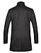 APTRO Men's Wool French Front Slim Fit Long Business Coat