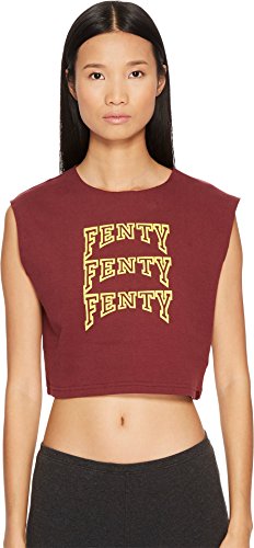 Womens Fenty By Rihanna Sleeveless Crop Top Casual Tops T