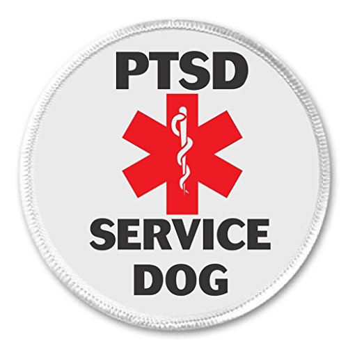 PTSD Service Dog Medical Alert Symbol 3" Sew On Patch Traumatic Stress Disorder