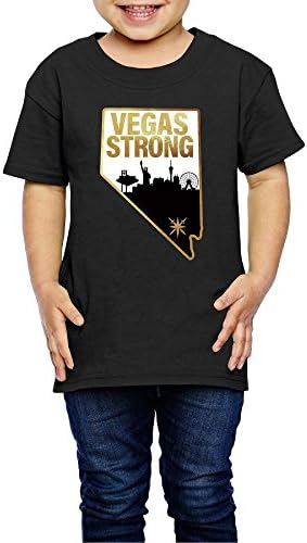 RRRttteen Vegas Strong Hot Seller Kid's 2-6 Years Organic Cotton New Style Round Collar Short Sleeve T-shirt