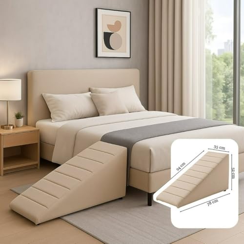 Rampa Para Cães E Gatos Subirem No Sofá Cama Box(BEGE)