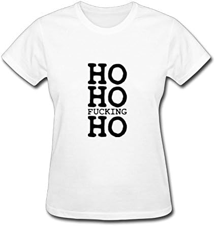 East Rise | Ho Ho Fucking Ho Womens Autumn Fashion Round Neck Short-sleeved T-shirt
