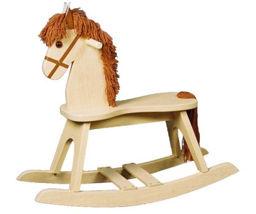 storkcraft wooden rocking horse