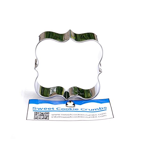 Square Plaque Frame Cookie Cutter- Stainless Steel