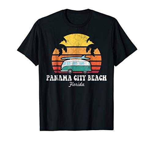 Panama City Beach Retro 80s Florida Mens Womens Tee T Shirt
