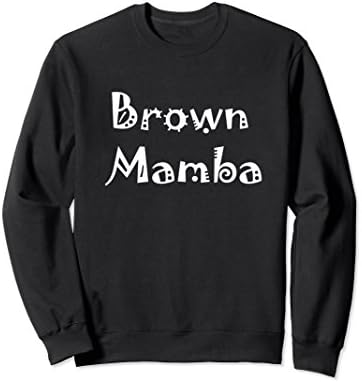 Unisex Brown Mamba Sweatshirt Small Black