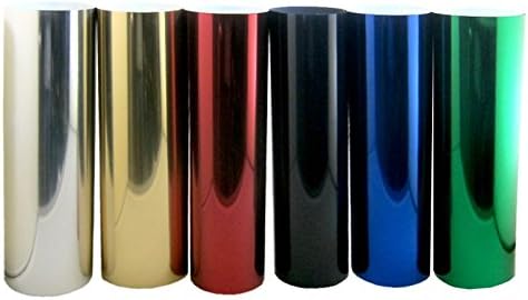 DTGmart Prisma Soft Metallic Heat Transfer Foil Vinyl For Textile 19" x Yard (RED)