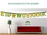EID MUBARAK Decoration GLITTER BANNERS Wholesale LOTS -Islamic Ramadan decoration (1)