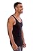 Men's Ribbed Tank Top - 3 Pack Undershirt In Bamboo Viscose by Texere (Black, Large) Christmas Gift For Husband Dad Son MB6304-BLK-L