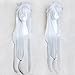 Toptheway Long Straight White Costume Anime Cosplay Synthetic Unisex Wig