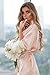 Women's Silk Satin Robe Bride Bridesmaid Sexy Robes for Women S/M Blush