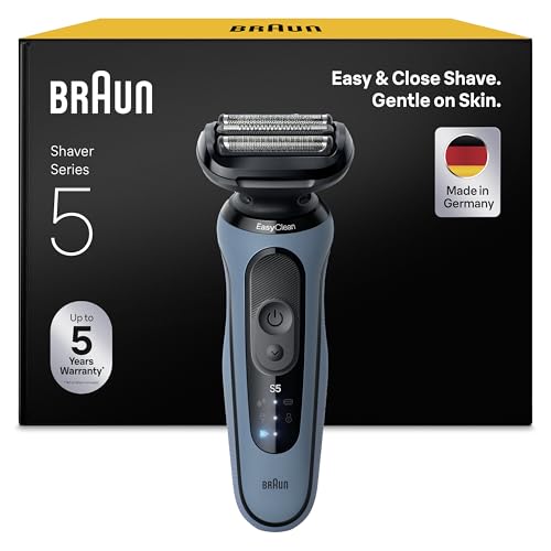 Braun Rasierer Herren Elektrisch Series 5, Rasierapparat, 52-A1000s, Blau