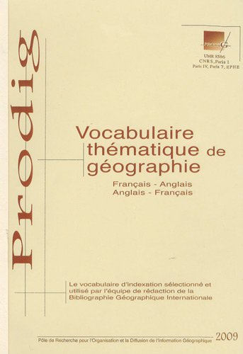 Vocabulaire thématique de géographie