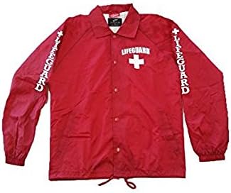 LIFEGUARD Windbreaker Jacket - Water and Wind Resistant 100% Nylon Ideal for Men, Teens, Girls.