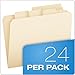 Pendaflex Divide It Up File Folders, Letter Size, Manila, 24/Pack (10770)