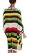 Simplicity Women's Oversized Stripe Beach Bikini Swimwear Cover-up,Green Stripes