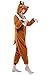 NEWCOSPLAY Unisex Reindeer Pyjamas Onesie Christmas Costume  (M, Brown)