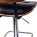 Extremely Comfy with Extra Padding and Larger Seat! Black Modern Adjustable Swivel Hydraulic Bar Stools Low Back Accent Chair, Restaurant and Home