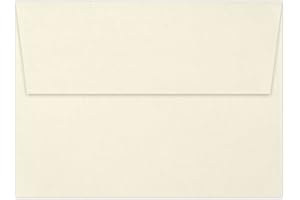 LUXPaper A7 Invitation Envelopes | Peel & Press | 5 1/4" x 7 1/4" | Natural Linen | 80lb. Text | 50 Qty