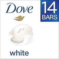Dove Beauty Bar More Moisturizing than Bar Soap White Effectively Washes Away Bacteria, Nourishes Your Skin 3.75 oz 14 bars