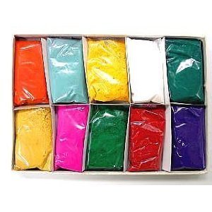 Festival Colors (Rangoli) Holi High Quality Colors (Pack of 10)