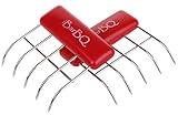 IBarBQ(TM) SHREDMASTER - Professional Style - Meat Handling & Shredding Claws For Pulled Beef, Pork, Chicken, Turkey. SET OF 2 CLAWS (red)