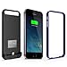Maxboost Atomic S Apple MFI Certified 2400mAh Battery Pack with Built-in Kickstand Battery Case for iPhone5/5s - Matte Black/Purple