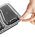 Pakkon 2 Compartment Plastic Bento Lunch Box with Airtight Lid, Pack of 10