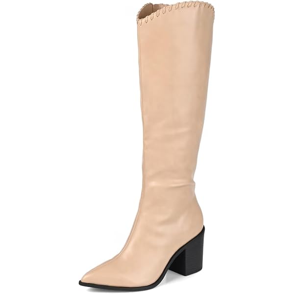 Amazon.com | Journee Collection Pryse - Wide Calf Nude 8 M | Knee-High