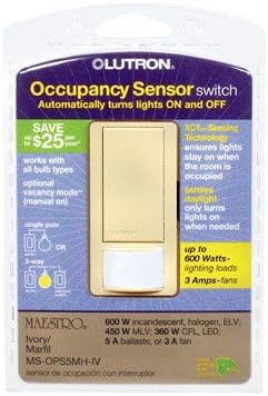 Amazon Co Jp Lutron Vacancyセンサーシングルポールシングルポールまたは3 Way 5 Aアイボリーclamshell Diy 工具 ガーデン