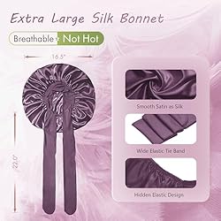 BONNET QUEEN Large Satin Bonnet Silk Bonnet for