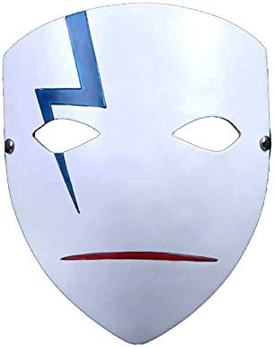 Men Face Darker Than Black Resin Mask Cosplay Props Halloween Party Costume