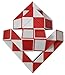 Genius Cells Big Funny Magic Snake Twist Ruler Snake Puzzle Red 24 Wedges Toy