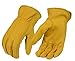 North American Trading-Men's Tan Unlined Full Grain Deerskin Gloves-YELLOW-2X-LARGE