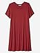 Amazon Brand - Daily Ritual Women's Plus Size Jersey Short-Sleeve Scoop Neck T-Shirt Dress