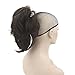 Oubeca Adjustable Claw Ponytail Hairpiece Layered Wavy Messy Pony tail Extensions (2/33 Dark Brown)